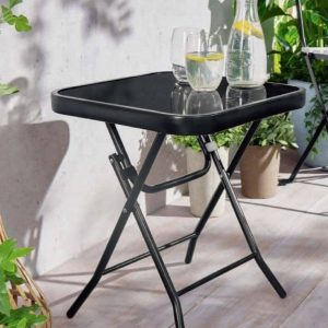 Cute foldable glass table