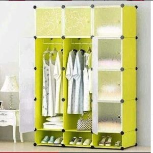 12-Cube Plastic Wardrobe