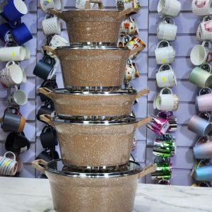 5pcs Granite Cooking Pot Set