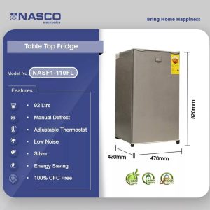 Nasco Single Door Table Top Fridge